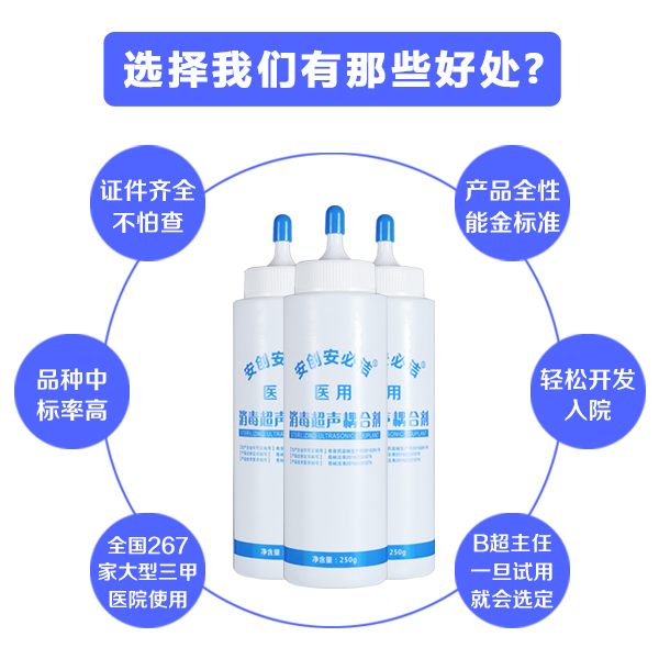 醫(yī)用消毒超聲耦合劑250g 醫(yī)用消毒超聲耦合劑250g